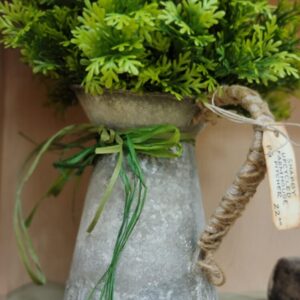Decoupaged Vintage Vase with Dried Stems